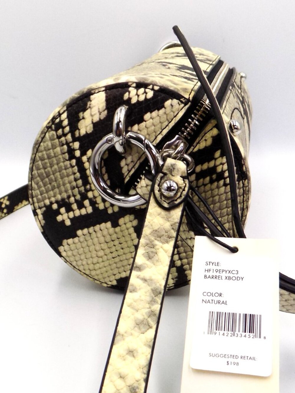 Rebecca Minkoff Barrel Xbody Leather Crossbody Bag NWT - Picture 3 of 5